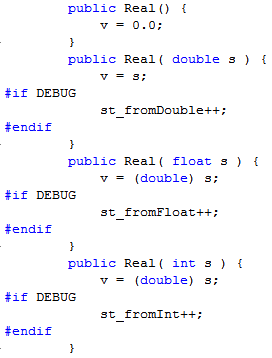 Constructores de la clase.