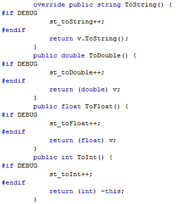 Conversiones de tipo.
