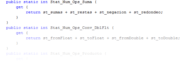 Miembros para publicar resumenes de estadísticas.