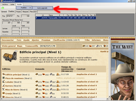 Programa 1, auto-upgrade 1