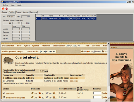 Programa 1, listar tropas 2