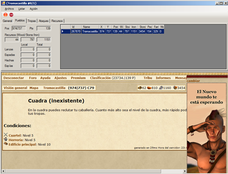 Programa 1, listar tropas 3