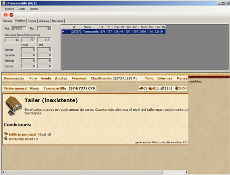 Programa 1, listar tropas 4