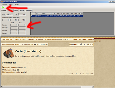 Programa 1, listar tropas 6